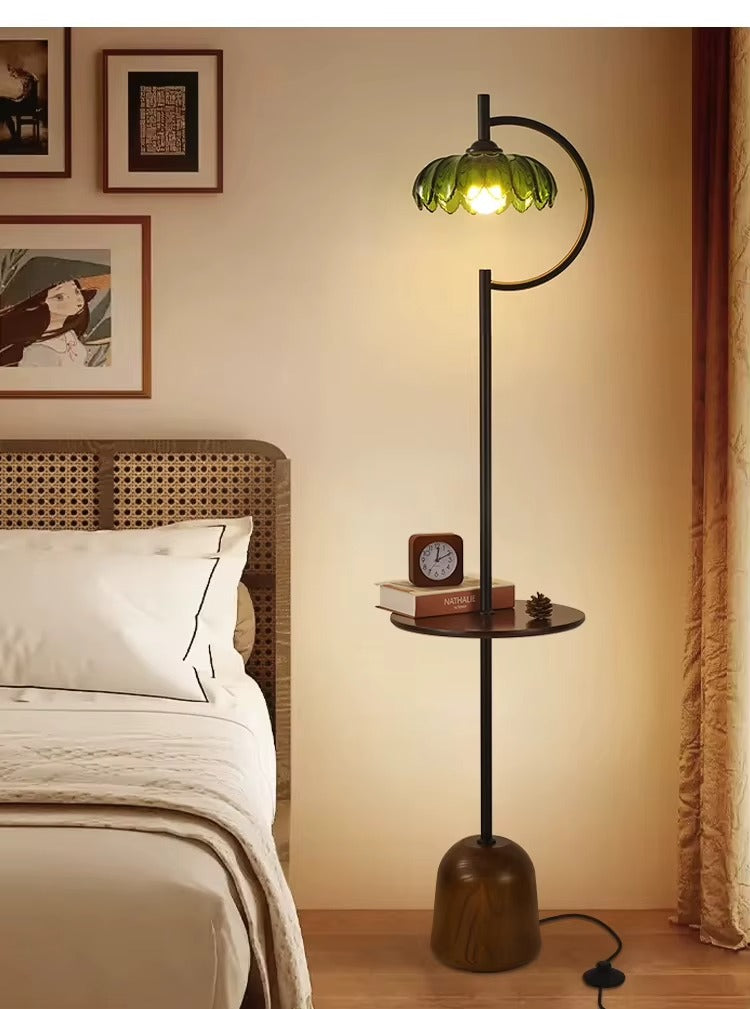 Vintage Creative Floor Light Living Room Sofa Edge Designer Standing Lamp American Bedroom Homestay Storage Led Lighting Fixture